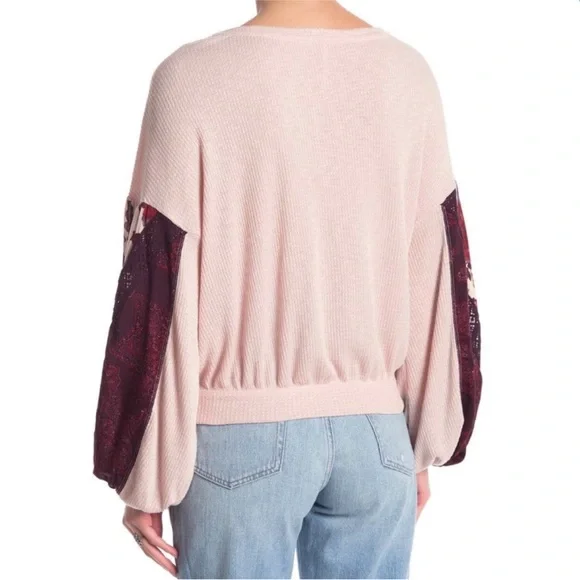 Free People casual class top in rose pink - Picture 2 of 10